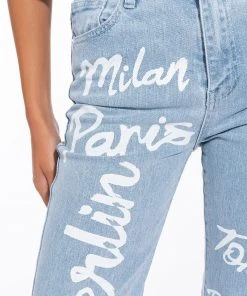 REPRESENT HIGH RISE STRAIGHT LEG JEAN -akira shop represent high rise straight leg jean light blue denim 8 8