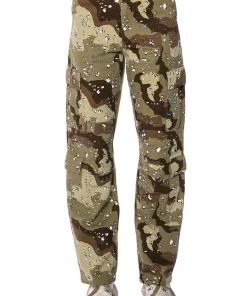 REPRESENT PAINTED WIDE LEG CARGO -akira shop represent painted wide leg cargo brown multi 5 5