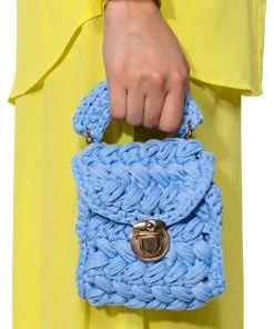 RHEBEKKA WOVEN BAG IN BLUE -akira shop rhebekka woven bag in blue blue 1 1
