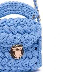 RHEBEKKA WOVEN BAG IN BLUE -akira shop rhebekka woven bag in blue blue 5 5