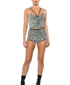 RICH WITH JEWELS CROP TANK TOP -akira shop rich with jewels crop tank top black white 3 3 c1