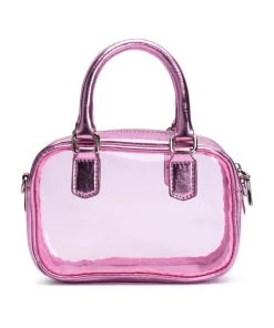 RIGHT THROUGH ME PVC PURSE -akira shop right through me pvc purse pink 4 4