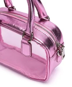 RIGHT THROUGH ME PVC PURSE -akira shop right through me pvc purse pink 6 6