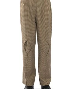 ROLL THE DICE STRAIGHT LEG TROUSER -akira shop roll the dice straight leg trouser black brown 4 4