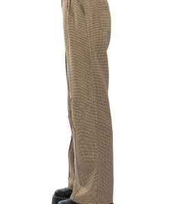 ROLL THE DICE STRAIGHT LEG TROUSER -akira shop roll the dice straight leg trouser black brown 5 5