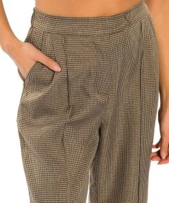 ROLL THE DICE STRAIGHT LEG TROUSER -akira shop roll the dice straight leg trouser black brown 9 9