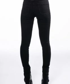 RUBY HIGH RISE SPLIT HEM SKINNY JEANS -akira shop ruby high rise split hem skinny jeans black 6 6