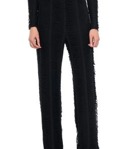 RUNNING WITH THE WOLVES TEXTURED PANTS