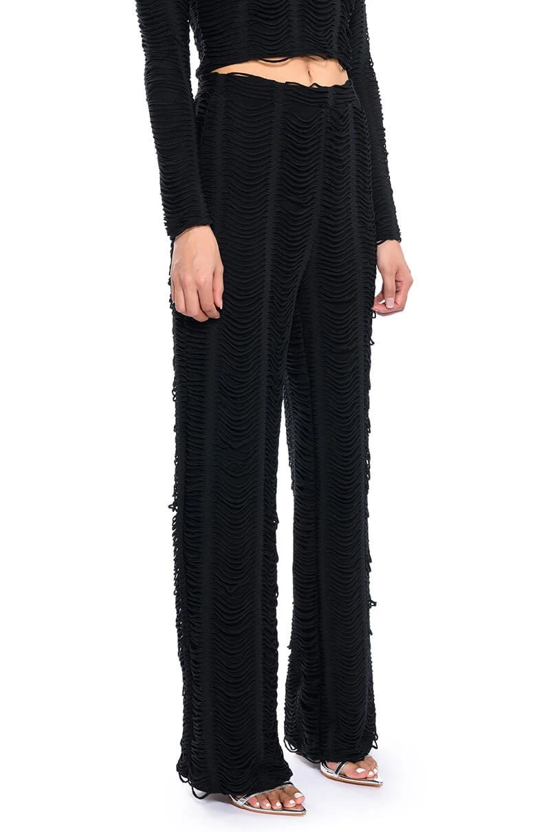 RUNNING WITH THE WOLVES TEXTURED PANTS 4 RUNNING WITH THE WOLVES TEXTURED PANTS - Image 2