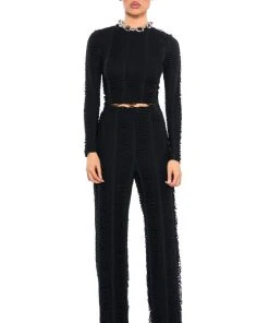 RUNNING WITH THE WOLVES TEXTURED PANTS 12 RUNNING WITH THE WOLVES TEXTURED PANTS -akira shop running with the wolves textured pants black 3 3