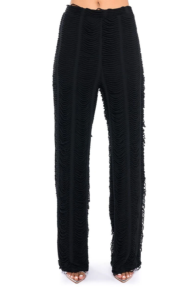 RUNNING WITH THE WOLVES TEXTURED PANTS 7 RUNNING WITH THE WOLVES TEXTURED PANTS - Image 5