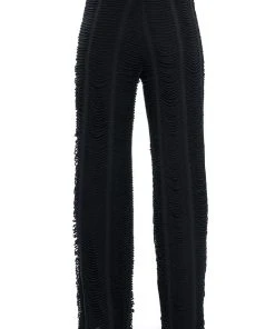 RUNNING WITH THE WOLVES TEXTURED PANTS 16 RUNNING WITH THE WOLVES TEXTURED PANTS -akira shop running with the wolves textured pants black 7 7