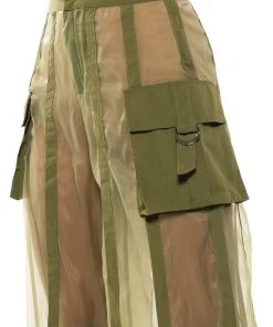 SAGE WIDE LEG TROUSER -akira shop sage wide leg trouser green 12 12