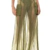 SAGE WIDE LEG TROUSER 2 SAGE WIDE LEG TROUSER -akira shop sage wide leg trouser green 1 1