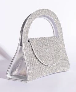 SATURDAY NIGHT FEVER RHINESTONE BAG 9 SATURDAY NIGHT FEVER RHINESTONE BAG -akira shop saturday night fever rhinestone bag silver 4 4