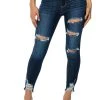 SATURN DARK HIGH RISE SKINNY JEANS