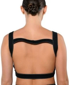 SECRET ADMIRER DENIM CROP TOP -akira shop secret admirer denim crop top black 10 10