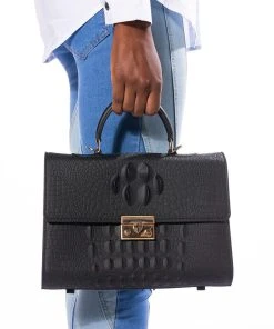 SEE YA LATER ALLIGATOR LARGE BLACK BAG -akira shop see ya later alligator large black bag black 1 1 c1