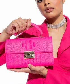 SEE YA LATER ALLIGATOR MED FUCHSIA BAG -akira shop see ya later alligator med fuchsia bag fuchsia 1 1