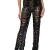 SENORITA EMBELLISHED STRAIGHT LEG PANT IN BLACK 1 SENORITA EMBELLISHED STRAIGHT LEG PANT IN BLACK -akira shop senorita embellished straight leg pant black 1 1