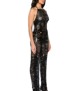 SENORITA EMBELLISHED STRAIGHT LEG PANT IN BLACK -akira shop senorita embellished straight leg pant black 4 4