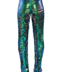 SENORITA EMBELLISHED STRAIGHT LEG PANT IN GREEN 16 SENORITA EMBELLISHED STRAIGHT LEG PANT IN GREEN -akira shop senorita embellished straight leg pant green 7 7