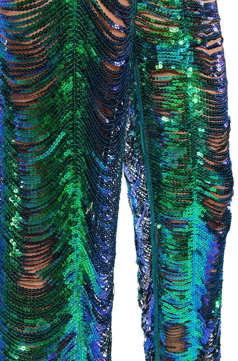 SENORITA EMBELLISHED STRAIGHT LEG PANT IN GREEN 10 SENORITA EMBELLISHED STRAIGHT LEG PANT IN GREEN - Image 8