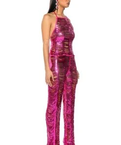 SENORITA EMBELLISHED STRAIGHT LEG PANT IN PINK 13 SENORITA EMBELLISHED STRAIGHT LEG PANT IN PINK -akira shop senorita embellished straight leg pant pink 4 4