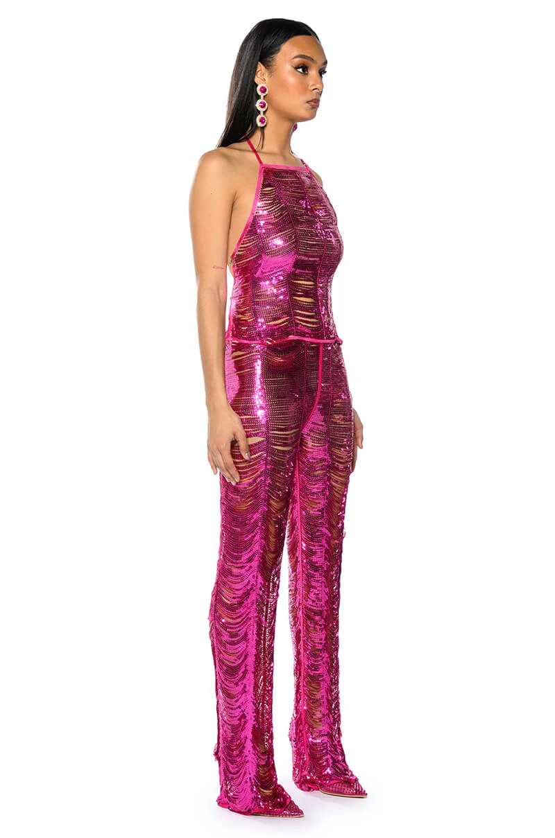 SENORITA EMBELLISHED STRAIGHT LEG PANT IN PINK 6 SENORITA EMBELLISHED STRAIGHT LEG PANT IN PINK - Image 4