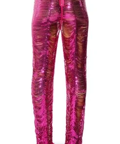 SENORITA EMBELLISHED STRAIGHT LEG PANT IN PINK 16 SENORITA EMBELLISHED STRAIGHT LEG PANT IN PINK -akira shop senorita embellished straight leg pant pink 7 7