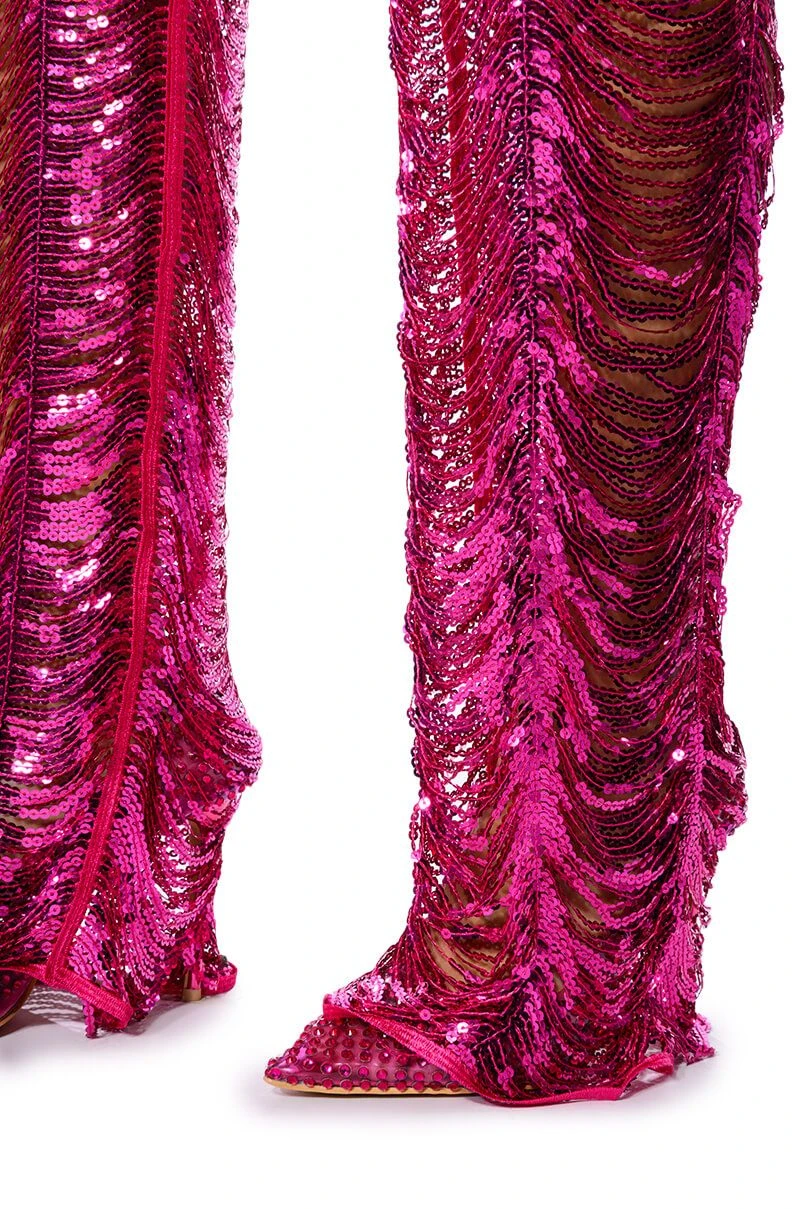 SENORITA EMBELLISHED STRAIGHT LEG PANT IN PINK 10 SENORITA EMBELLISHED STRAIGHT LEG PANT IN PINK - Image 8