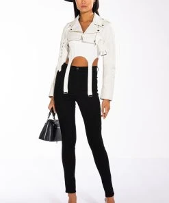 SEXY STRETCH HIGH RISE SKINNY DENIM JEANS -akira shop sexy stretch high rise skinny denim jeans black 2 2