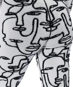 SHE'S GIVING ART REVERSIBLE WIDE LEG KNIT PANT -akira shop shes giving art wide leg knit pant white multi 8 8