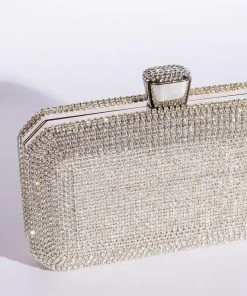 SHINE ON ME DIAMOND CLUTCH -akira shop shine on me diamond clutch silver 4 4