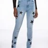 SHINING STAR PATCH DETAIL HIGH RISE SKINNY JEAN -akira shop shining star patch detail high rise skinny jean light blue 1 1 c1 c1 c1 c1 c1