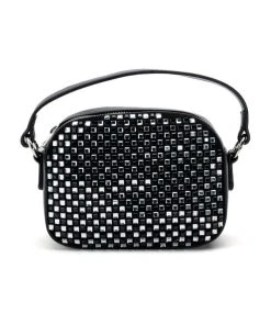SHORTIE EMBELLISHED BLACK PURSE