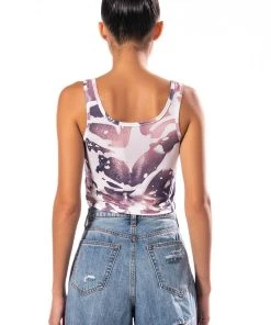 SHOWER ME FITTED TANK TOP -akira shop shower me fitted tank top grey 5 5