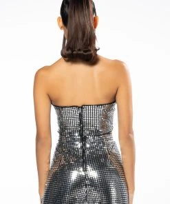 SILVER QUEEN SEQUIN CORSET 13 SILVER QUEEN SEQUIN CORSET -akira shop silver queen sequin corset silver 6 6 c1