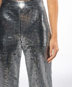 SILVER QUEEN SEQUIN PANT 14 SILVER QUEEN SEQUIN PANT -akira shop silver queen sequin pant silver 7 7