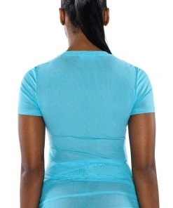 SIMPLE BLISS MESH TOP -akira shop simple bliss mesh top blue 6 6