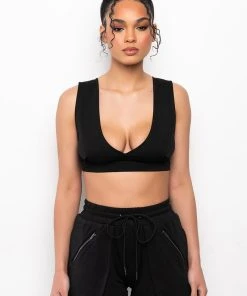 SIMPLICITY CITY BRALETTE TOP -akira shop simplicity city bralette top black 4 4
