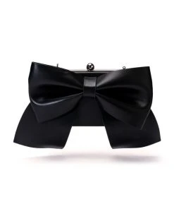 SITTING PRETTY FAUX LEATHER CLUTCH