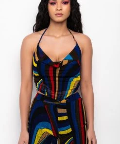 SO GOOD COWL NECK MESH BLOUSE 13 SO GOOD COWL NECK MESH BLOUSE -akira shop so good cowl neck mesh blouse blue multi 4 4