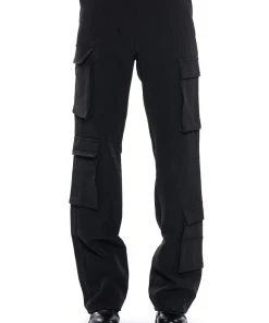 SO SCANDALOUS RELAXED CARGO TROUSER -akira shop so scandalous relaxed cargo trouser black 5 5 c1