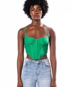 SO SWEET LACE CORSET TOP 12 SO SWEET LACE CORSET TOP -akira shop so sweet lace corset top green 4 4