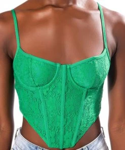 SO SWEET LACE CORSET TOP 15 SO SWEET LACE CORSET TOP -akira shop so sweet lace corset top green 7 7