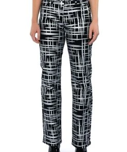 SOMETHING DIFFERENT METALLIC DETAILED JEANS -akira shop something different metallic detailed jeans black 3 3