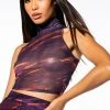 SOMETHING SPECIAL MESH TANK TOP -akira shop something special mesh tank top purple multi 1 1