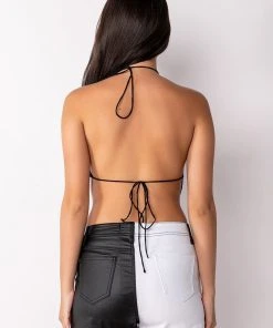 SPITFIRE MESH HALTER CROP TOP -akira shop spitfire mesh halter crop top white multi 6 6