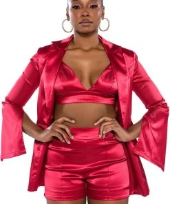 SPRING SATIN BRALETTE -akira shop spring satin bralette red 3 3